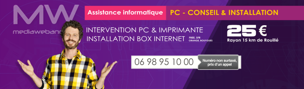 INTERVENTION PC CONSEIL ET INSTALLATION / IMPRIMANTE / BOX INTERNET